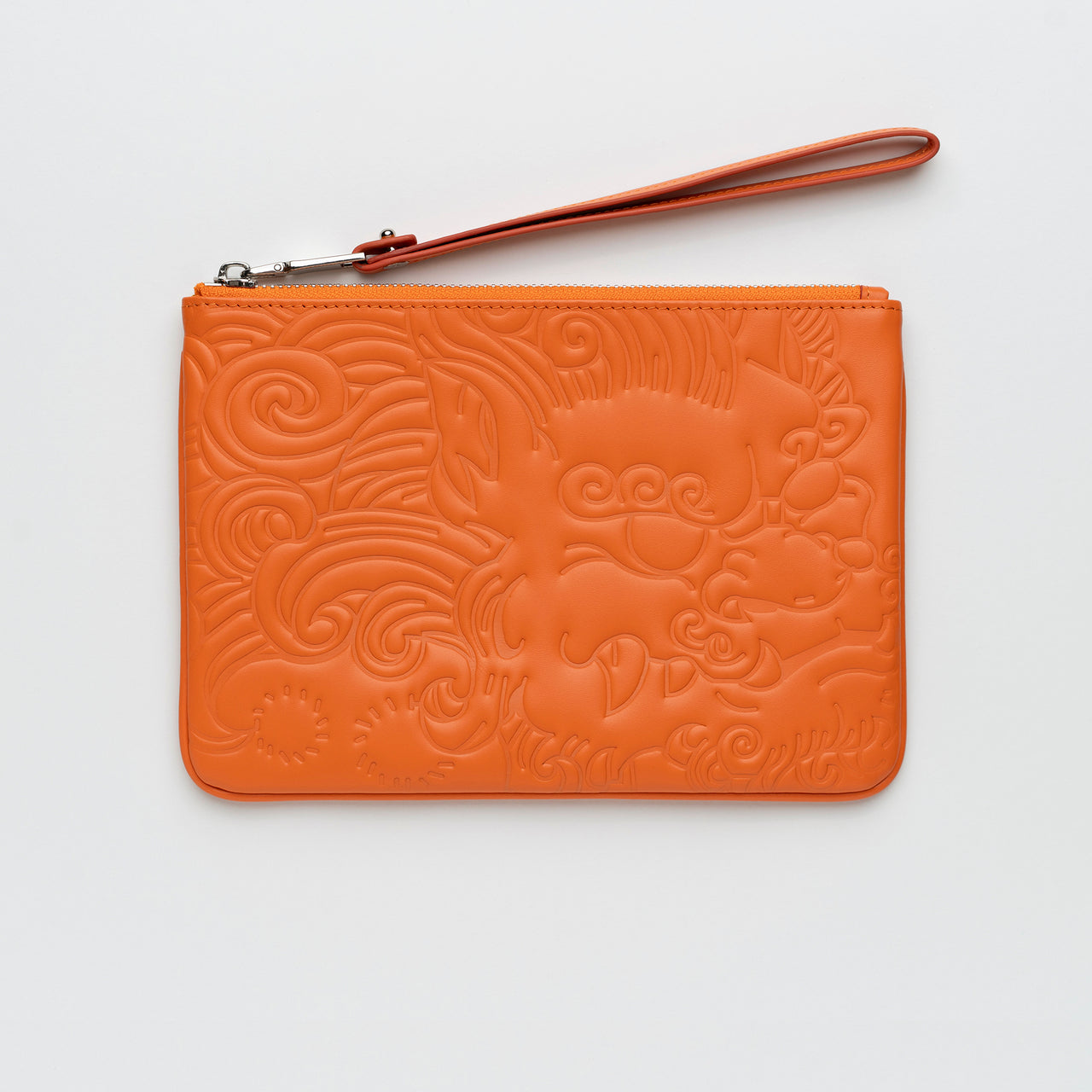 LEATHER POUCH PM ORANGE