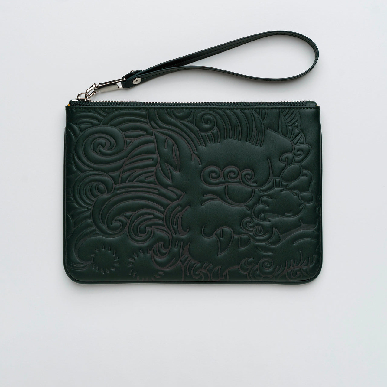 LEATHER POUCH PM GREEN