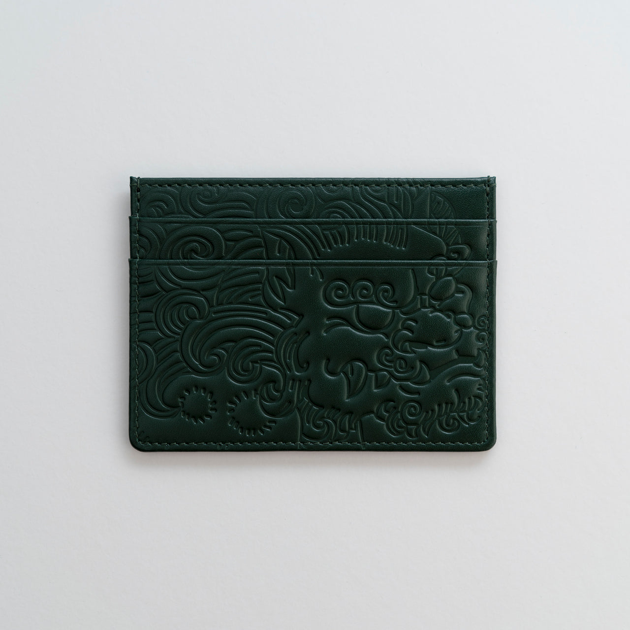 LEATHER CARDHOLDER GREEN