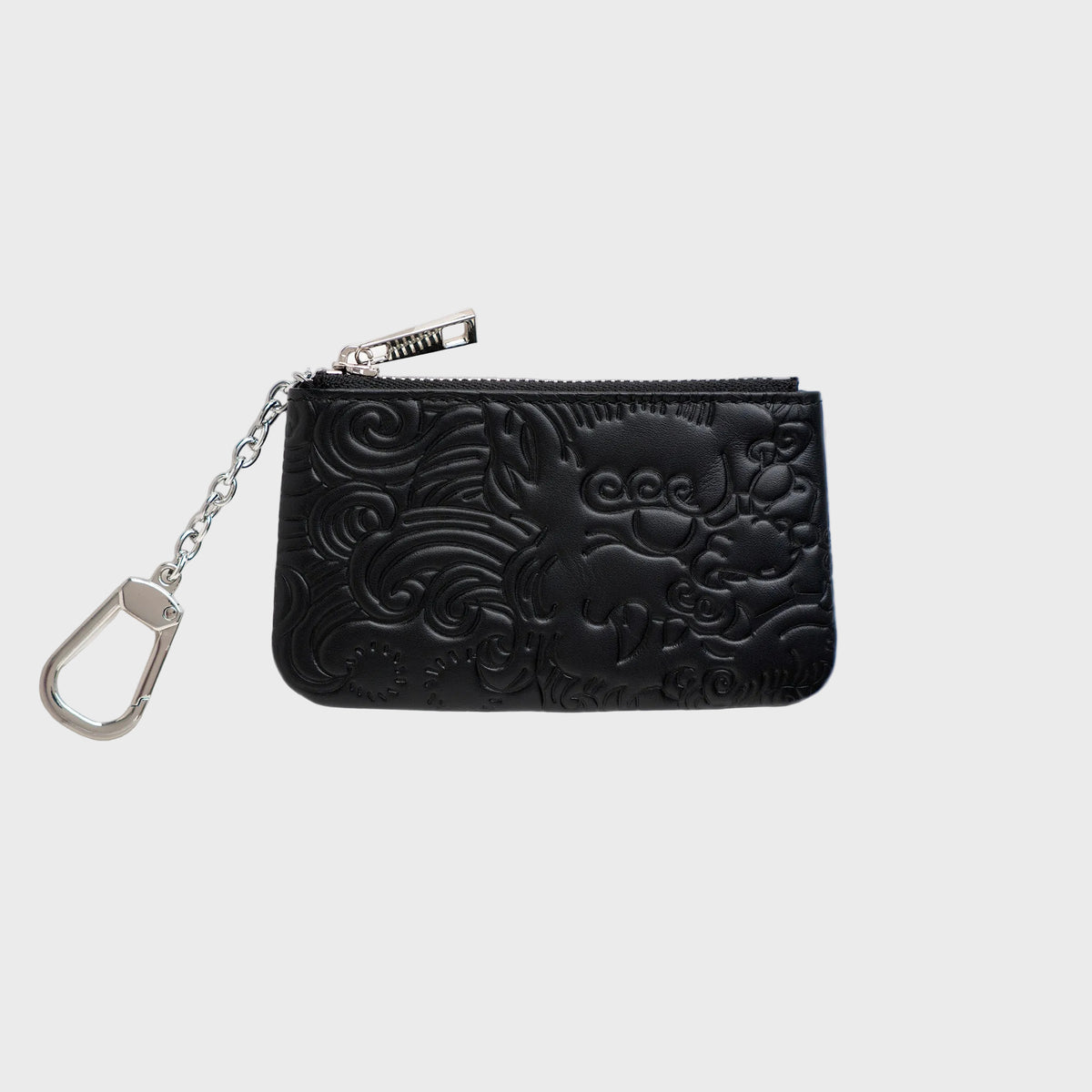 LEATHER KEY POUCH BLACK