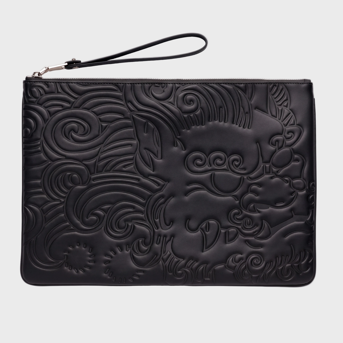 LEATHER POUCH GM BLACK