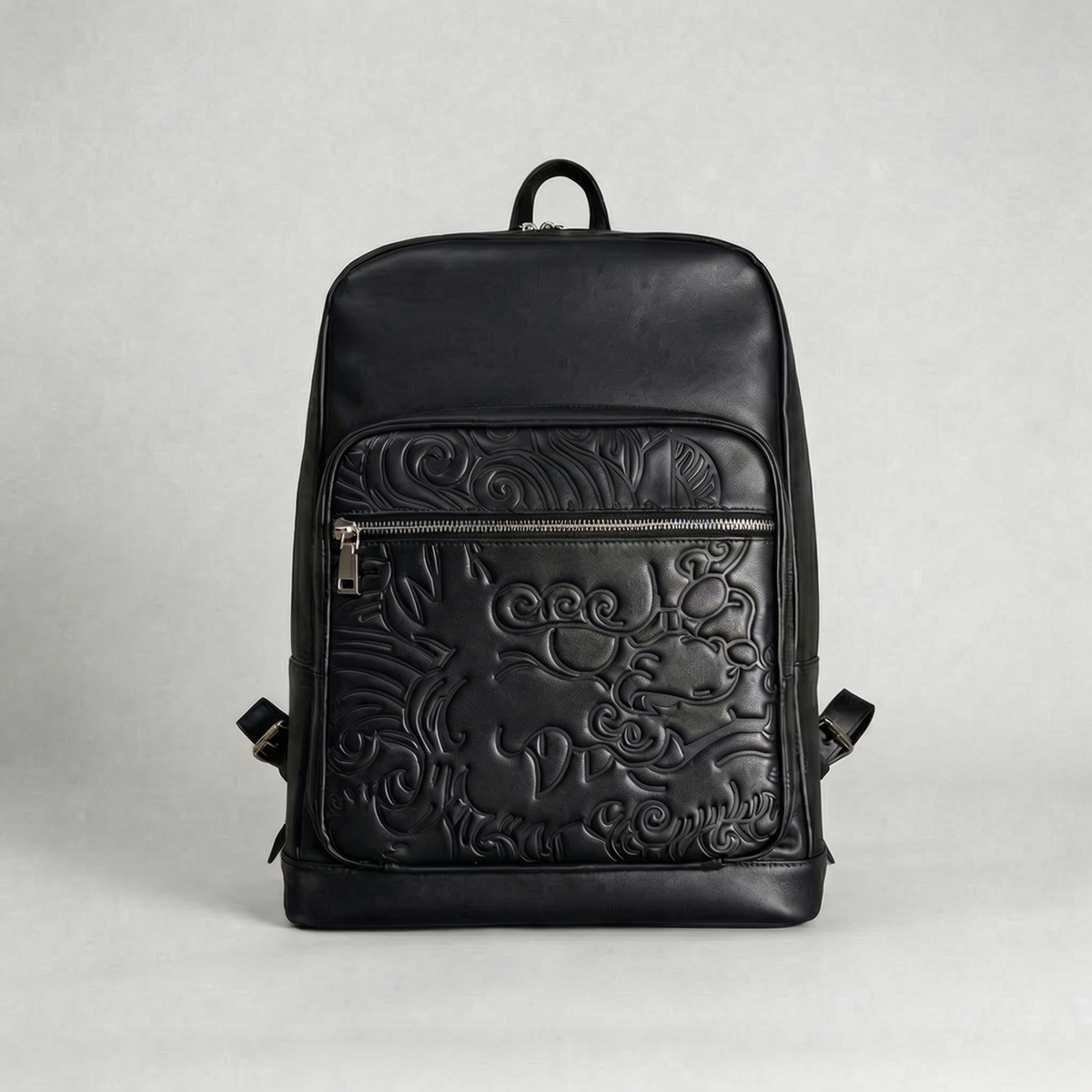 LEATHER BACKPACK BLACK