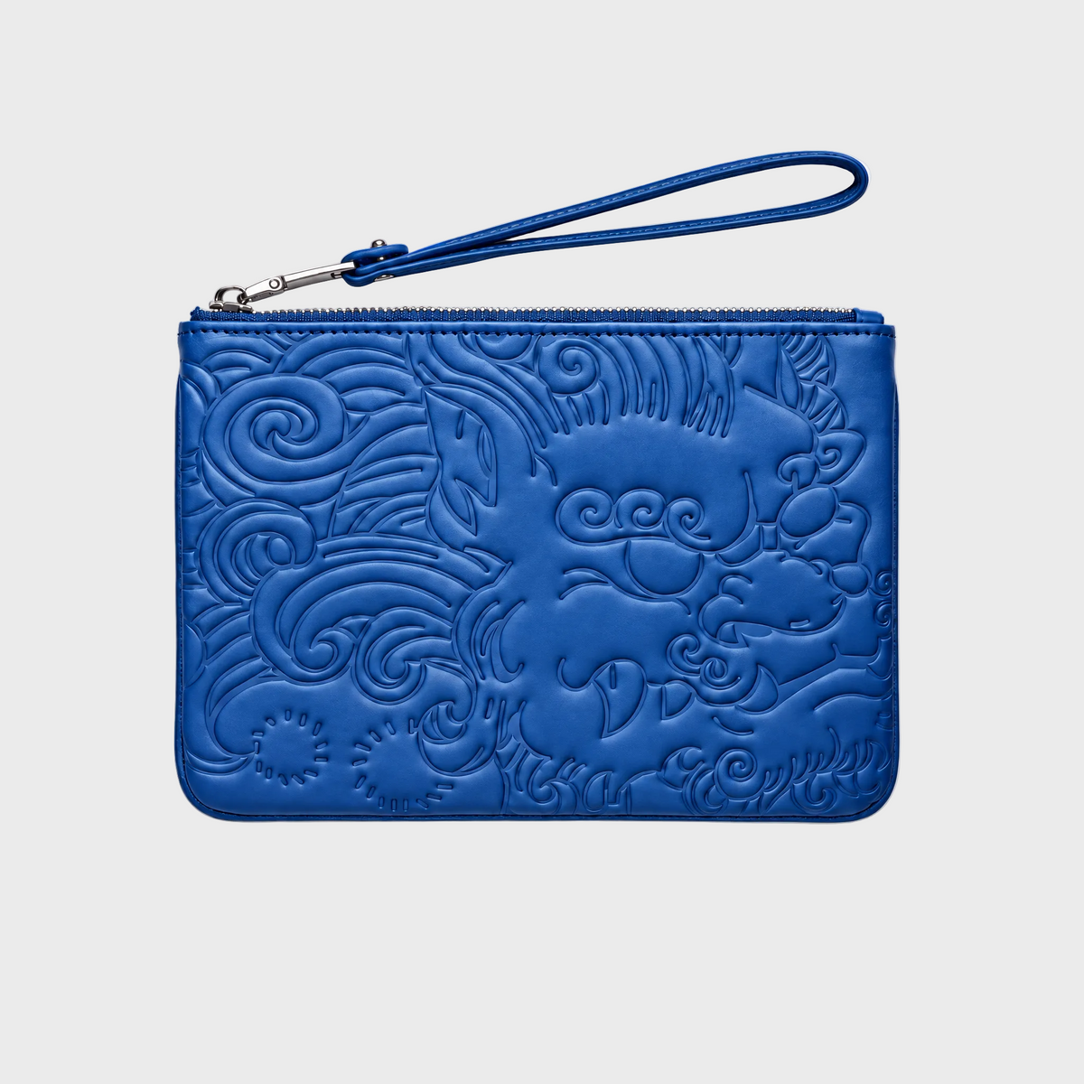 LEATHER POUCH PM ROYAL BLUE