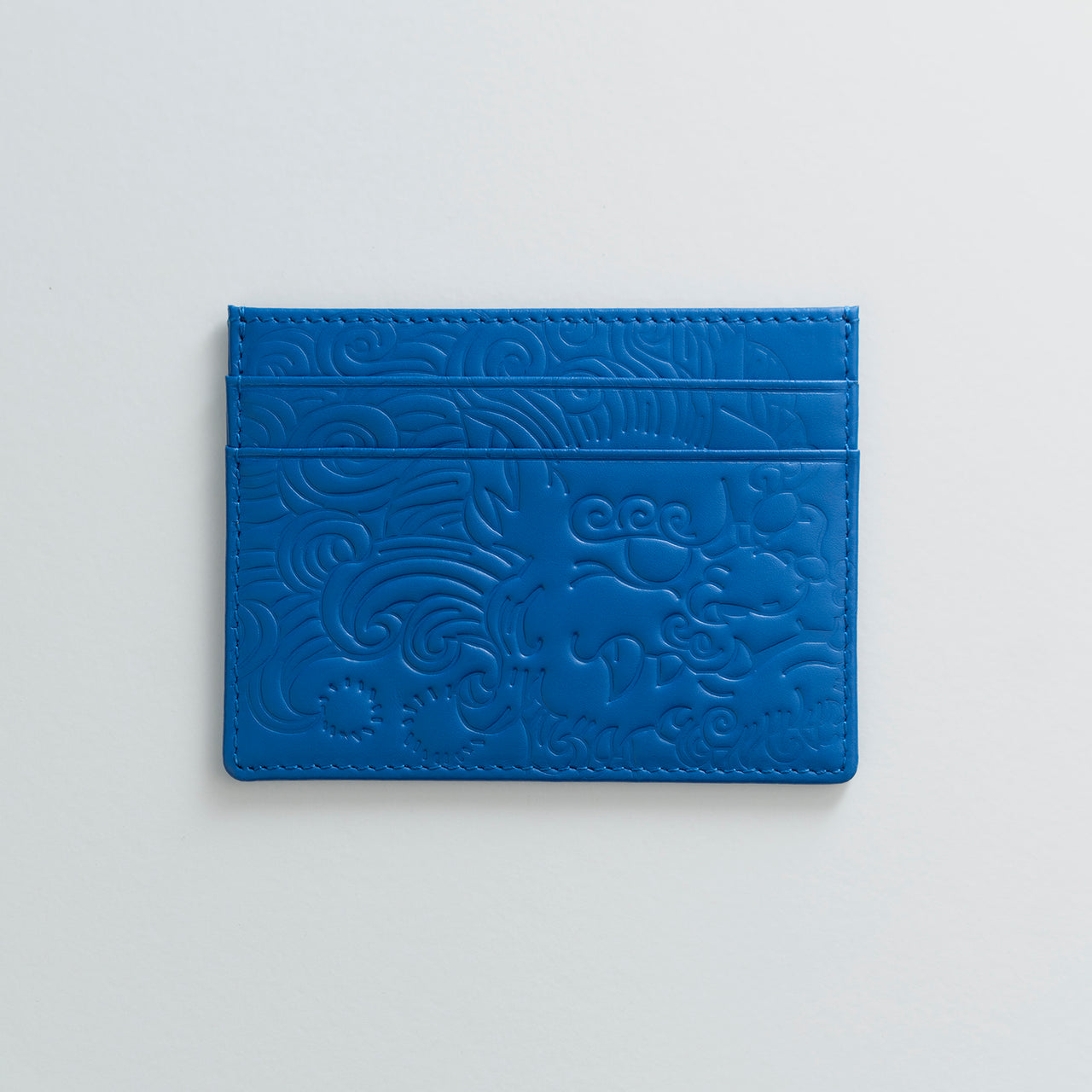 LEATHER CARDHOLDER ROYAL BLUE