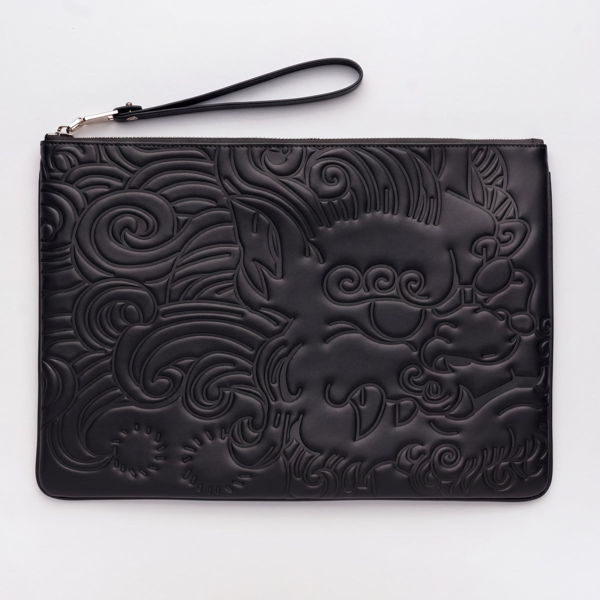 LEATHER POUCH GM BLACK