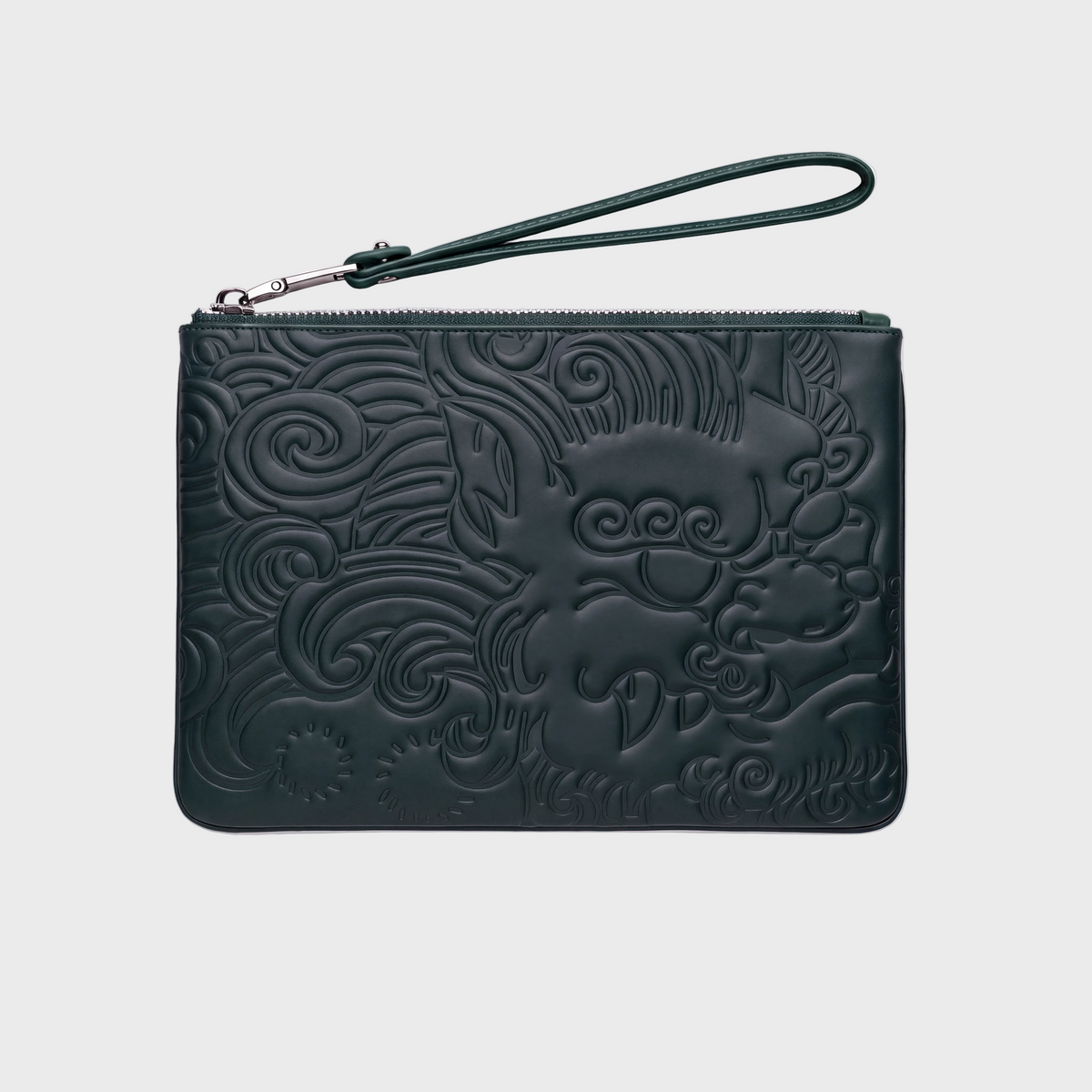LEATHER POUCH PM GREEN