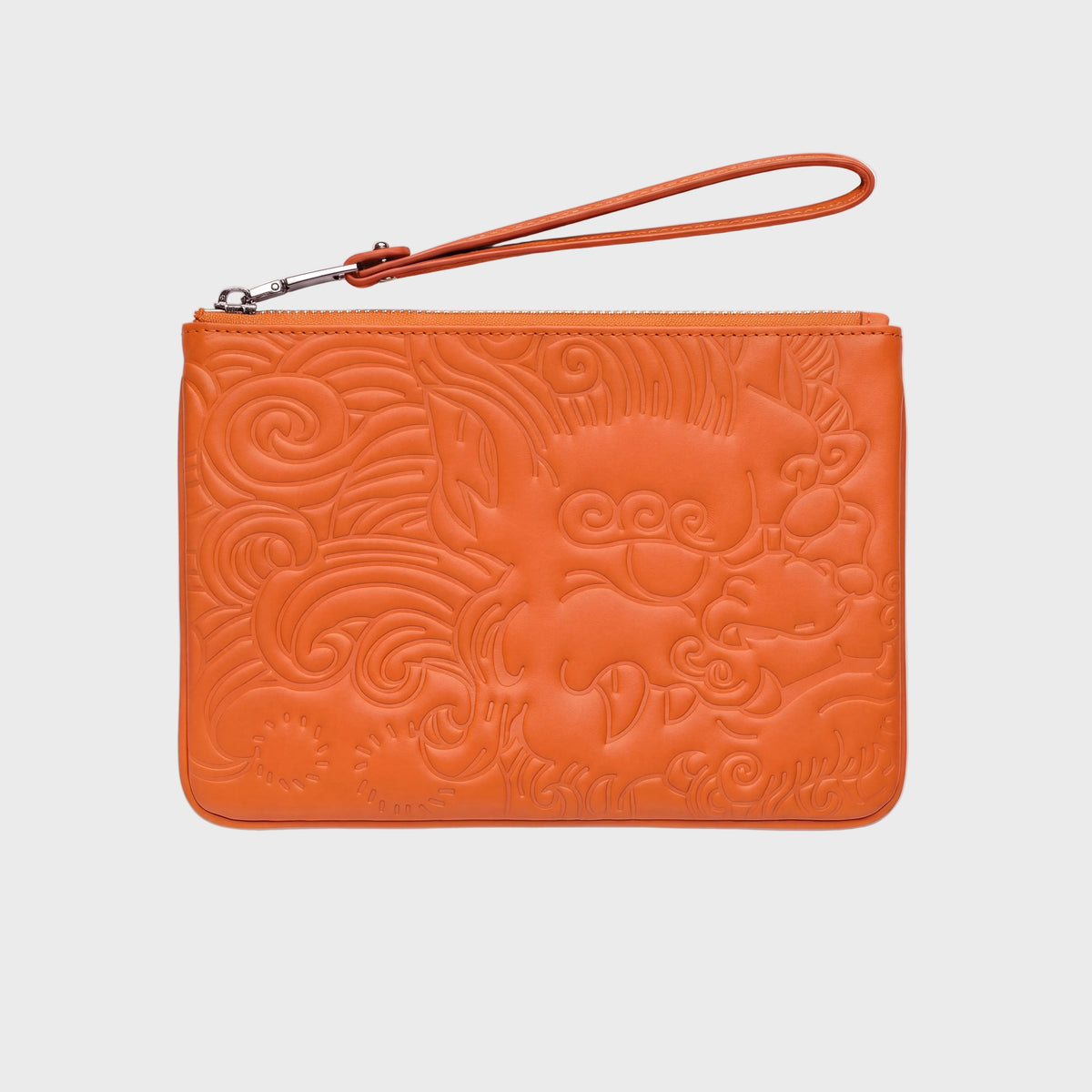LEATHER POUCH PM ORANGE